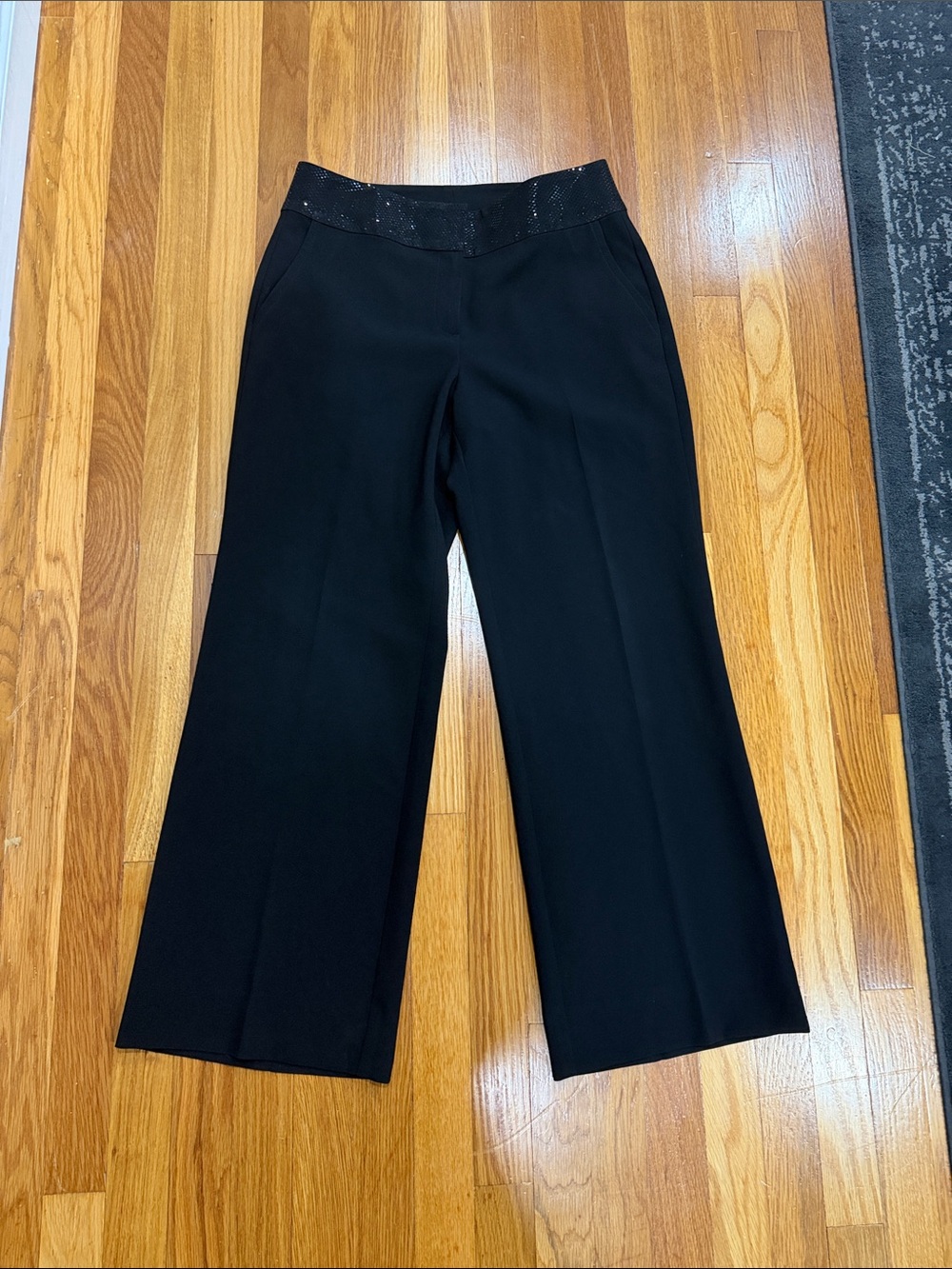 St. John metallic waist band trousers